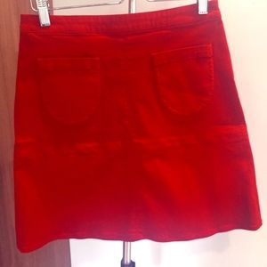 Zara tomato red mini skirt w cute little pocket